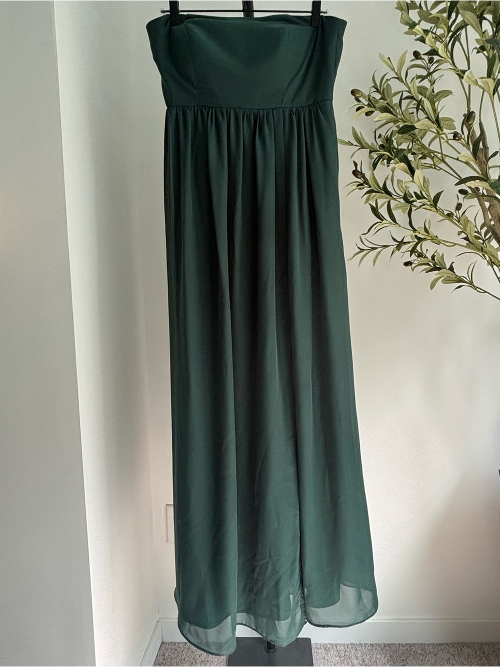 • [Birdie Grey] Strapless Maxi •